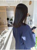 弱酸性ストレートパーマ×ミディアム