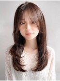 うる艶髪モテ髪うるツヤ似合わせカットアプリコットオレンジ
