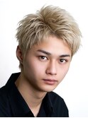 メンズ波巻きツイスパニュアンススパイラルスパイキーショート