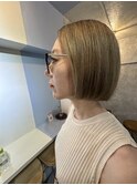 外国人風ボブスタイル