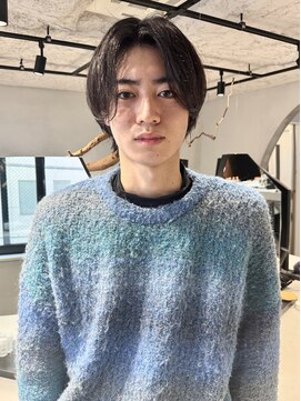 吉 船橋(kici) ミディアムヘア/センターパート/毛流れセンターパート/