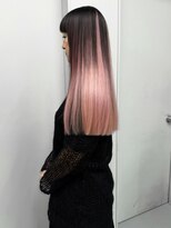 ヴァーディ オモテサンドウ(Vardy omotesando) inner/インナーカラー ペールピンク 落とせる黒 ハイトーン