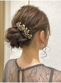 ヘアセット/ヘアアレンジ/着物ヘア/結婚式/お呼ばれヘア