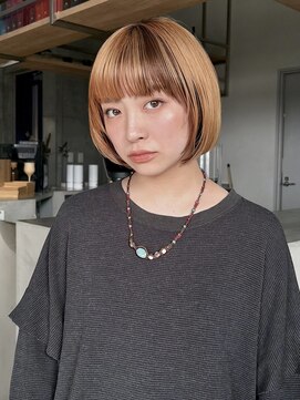 イミ(imi) 大人ボブ/ストレート/グレージュカラー/前髪/髪質改善[登戸]