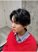 フェザー/サーフカール/センターパート/波巻きツイスパ