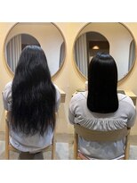 SOURCE yuan 髪質改善/ショートボブ/メンズパーマ【5月中旬OPEN(予定)】&nbsp;髪質改善縮毛矯正メテオストレートbefore after【佐藤和弥】