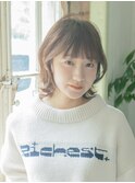 ナチュラルくびれ/レイヤーカット/柔らかベージュ