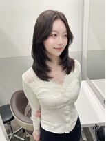 パルス ヨコハマ(PULSE yokohama)&nbsp;小顔レイヤーカット/ラベンダーグレージュ/髪質改善