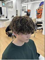 become men's hair 名駅EAST【10月3日 NEW OPEN(予定)】&nbsp;メンズメッシュ×波巻きスパイラルパーマ/名古屋/名駅