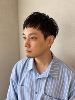 ブレスボーオム 明石(Breath beauu Homme Akashi)&nbsp;▼束感アップバング▼メンズ/パーマ/明石/西明石/大久保