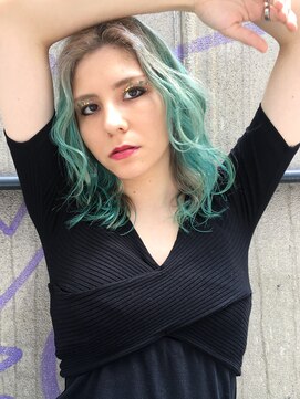 アルバム 銀座(ALBUM GINZA) 海外風フェザーウェーブココアブラウンフリンジウェーブ_57702