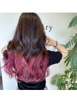 フィーリー ヘア デザイン 太田店(feAry)&nbsp;ローズピンクな裾カラー