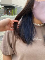 オートクチュールランコントレ 桂店(Haute Couture Rencontrer)&nbsp;インナーカラー/ブルーグレージュ/冬カラー/アンニュイヘア