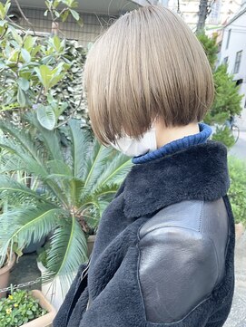 アンサム 三軒茶屋(UNSOME) ハイトーンボブ/グレージュ/豊岡