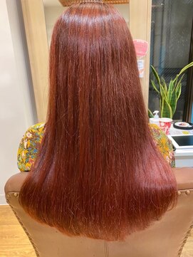 ニシオギ ヴォイス 西荻窪店(nishiogi voice) 髪質改善★西荻窪 レッドブラウン