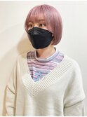 【MIO】ペールピンク×まるっとボブ