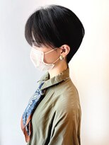 ステップ(STEP) 【姫路STEP】大人可愛い黒髪前下がりショートボブ丸みショート◎