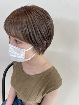 ヒビヲ(HIBIO) ダブルカラーベージュカラーハイトーンカラーケアブリーチボブ