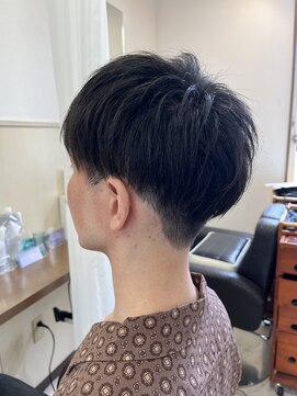コアフィールフィス(COIFFURE fils) 《見附　今町》メンズ　ツーブロ　束感マッシュ　黒髪