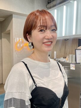 ゼスト クレス(ZEST Cres) 【立川cres奈佳子】丸みショート×オレンジカラー