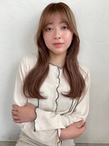 ローウェ 二子玉川(Louwe)&nbsp;ボブ/大人かわいい/フェザーバング/透け感グレージュ