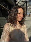 bibito ウェーブパーマ　くるくるパーマ　ミディアムパーマ