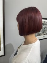 ヘアーアンドビューティーザ エフ(Hair Beauty the F)&nbsp;チェリーピンク＿ボブ＿前下りボブ