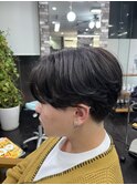 波巻きスパイラルセンターパートサイドパート韓国風マッシュ