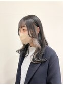 ホワイトベージュインナーカラー