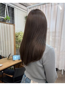 レル(lelu) ブリーチなしダブルカラー/オリーブベージュ