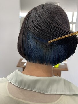 フー バイ セリナ(Fuu.by serina) デザインカラー◎ インナーブルーボブ