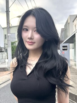 オニキス(ONYX) T147韓国ヘアレイヤーカット透明感くびれヘア20代表参道ロング