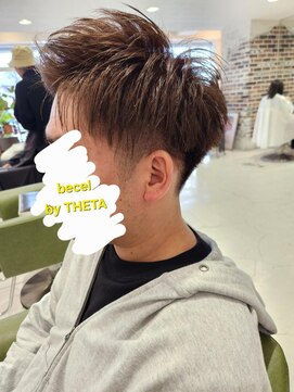 ビセル バイ シータ 川越店(becel by THETA) ツーブロック×アップバング