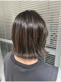フェイスフレーミングボブハイライトボブ切りっぱなしボブ