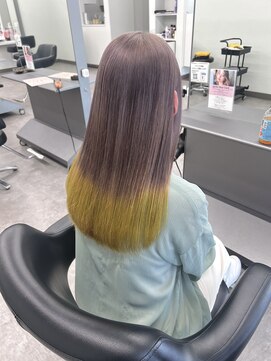 ガルボヘアー 桟橋店(garbo hair) 推しカラー　ケアブリーチ　グレージュ　ガルボヘアー