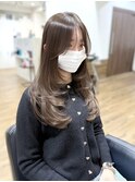 ザグザグレイヤー　髪質改善　ベージュカラー