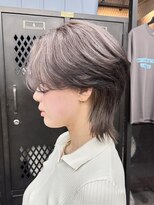 ギークス(GEEKS)&nbsp;【GEEKS渋谷】センターパートウルフ/エンドカラー/中性ウルフ