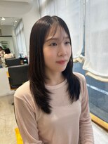 ビューバイネオリーブ 用賀店(Beau'r by neolive)&nbsp;大人ガーリーダークアッシュ似合わせカットミディアムレイヤー