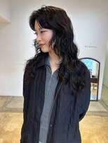 ヘアーアイストゥーレ(HAIR ICI TRE) くせ毛風ドライパーマロングカーテンバングカーリーヘアレイヤー
