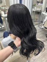 ソア 並木坂(Soa)&nbsp;ブルーブラック/透明感カラー/ミディアムレイヤー/Chihiro