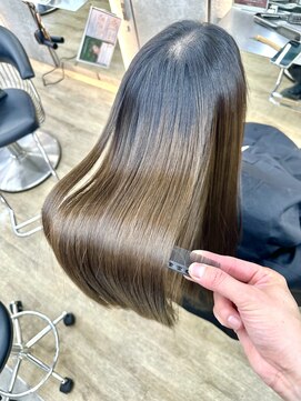 ロンドシエル 横浜(Lond ciel) グレーブラウンイメチェン/ミニボブレイヤー/ウォームベージュ