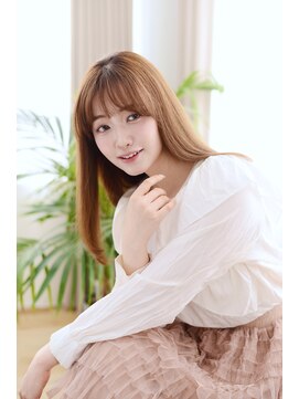 リノヘアー 札幌店(LINO HAIR) まとまりのあるツヤストレートセミロング