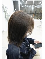 ディジョン 自由ヶ丘(Dijon) 韓国顔まわりレイヤーカットグレージュオリーブベージュブラウン