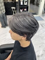 リード 渋谷店(REEED) 《メンズブリーチカラー》中明度グレーカラー