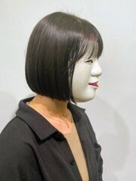 コマ(coma) 【coma中野】黒髪でも軽やかシースルーボブ