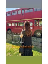アーシャム(Arsham)&nbsp;ハーフアップ　ヘアセット
