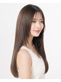 白髪ぼかし×髪質改善ストレート【縮毛矯正】