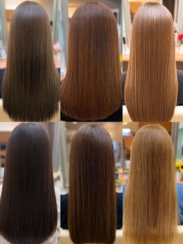 ヘアーメイク ツインズ(Hair Make TWINS)の写真/酸性ストレート髪質改善で叶う理想の艶髪!オージュアでケアし仕上げアイロン不要の輝きを♪
