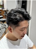 MEN’S/サーフカール/刈り上げセンターパート/表参道駅/青山