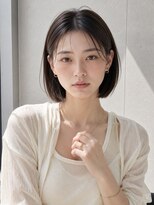 ノア 三宮店(NOA)&nbsp;【NOA】ストレートボブ｜切りっぱなしボブ×ナチュラルブラウン